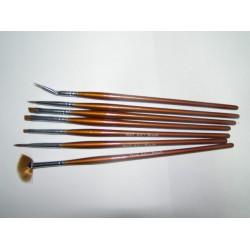 Set pensule profesionale din par natural 08 Set pensule profesionale din par natural 08